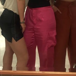 Edgy Hot Pink Pants